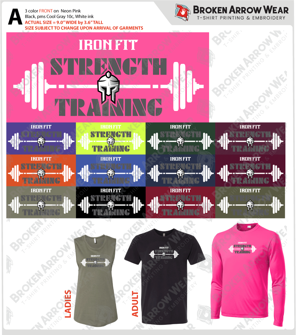 Iron Fit Gym | Screen Printing | screenprint