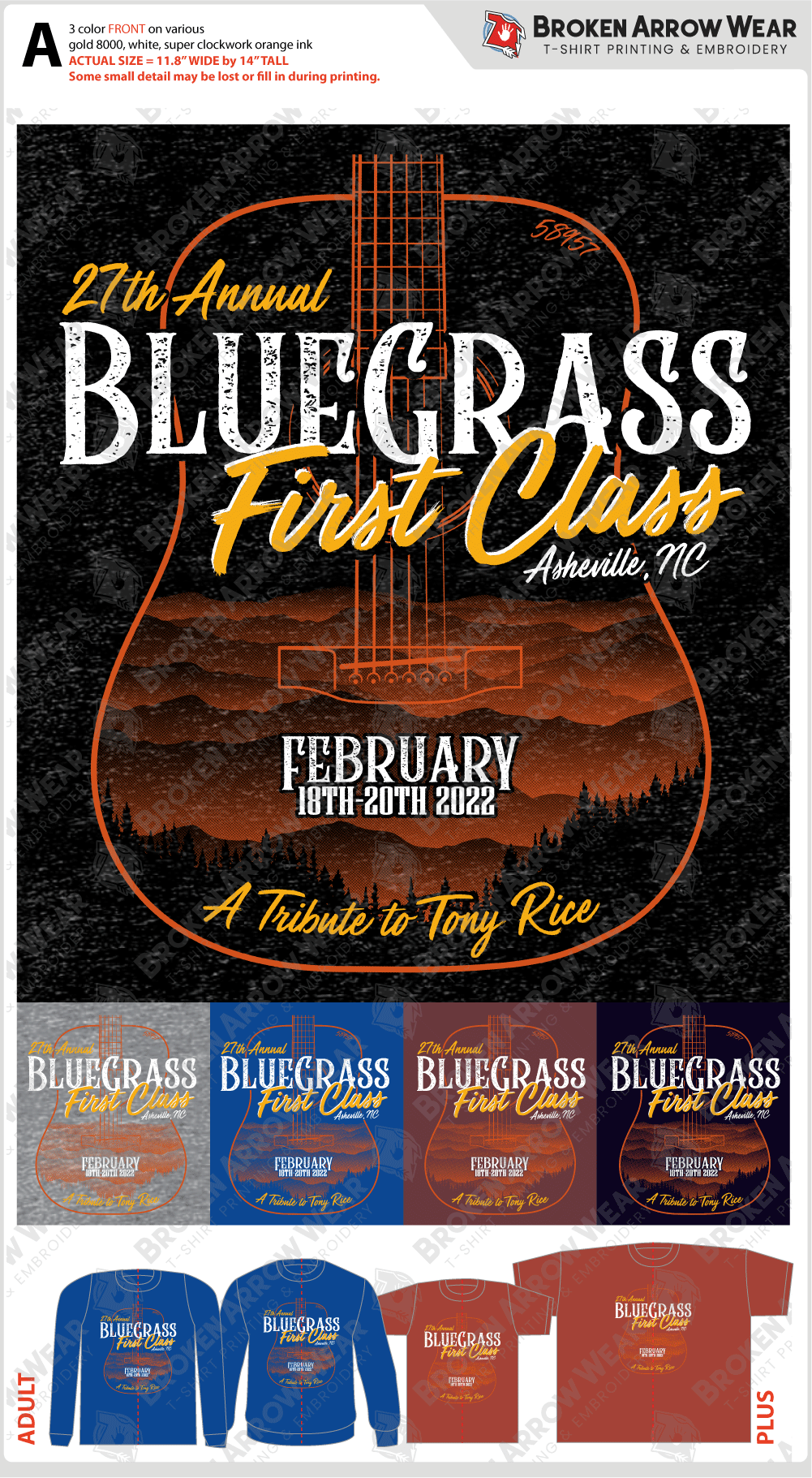 Bluegrass First Class Screen Printing screenprinting