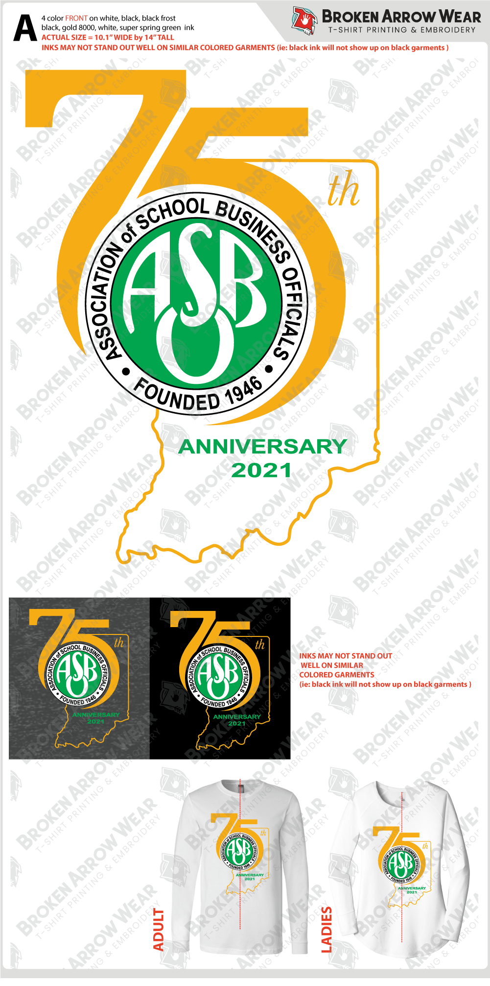 Indiana Association of School Business Officials ScreenPrint screen