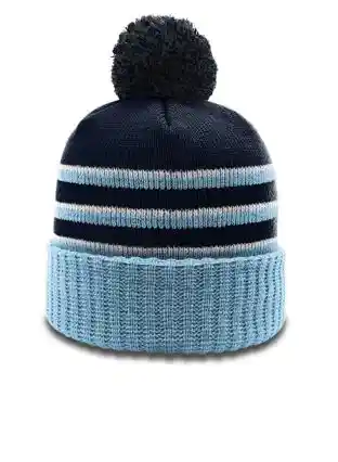 Richardson 134 Striped Cuffed Beanie with Pom