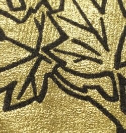 gold screen print